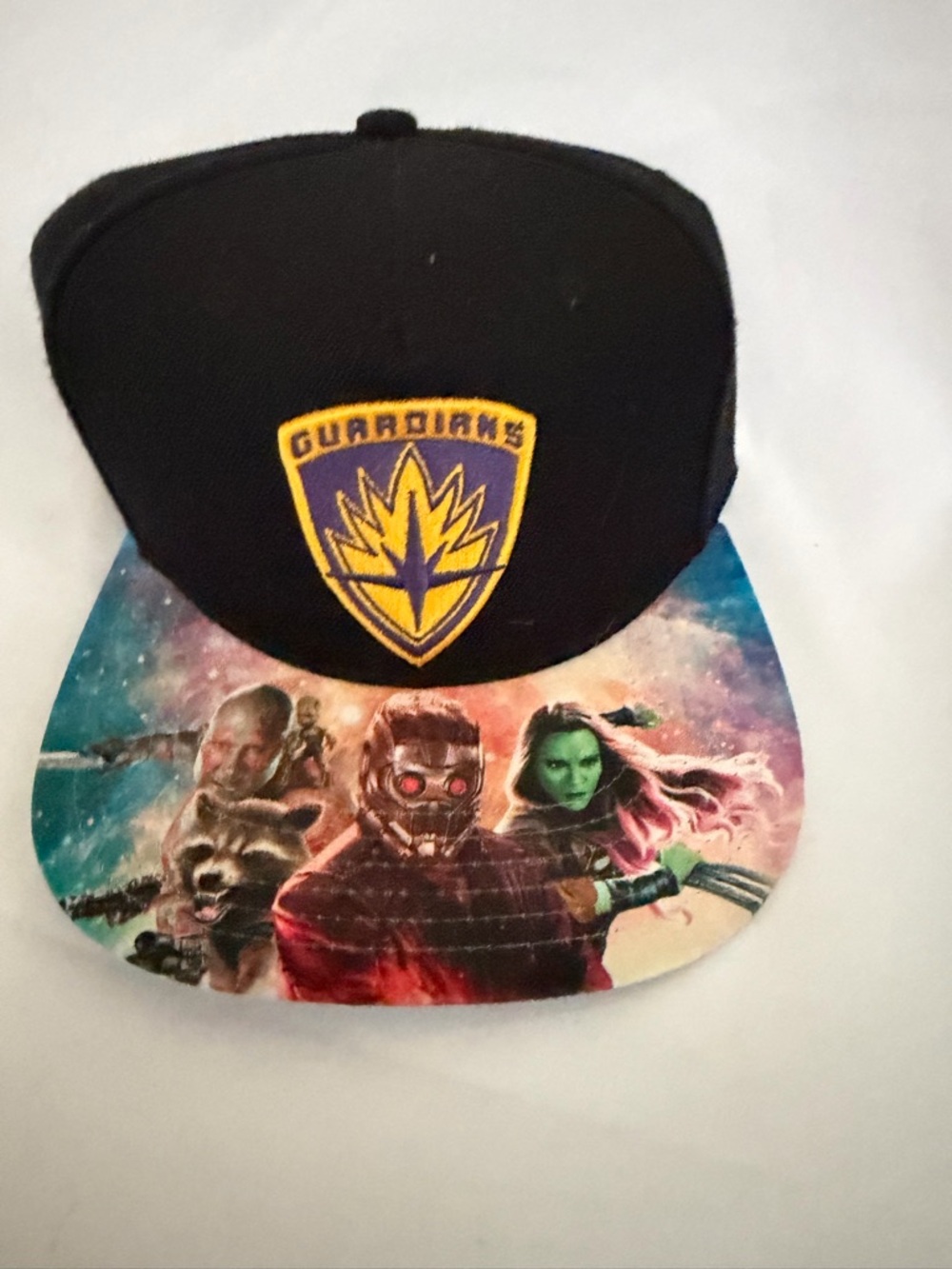 NEW Hot Topic Marvel Guardians Galaxy Vol.2 Black Snapback Cap
